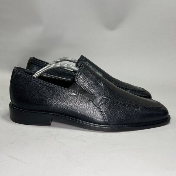 Cole Haan Loafers Men\'s Size 9.5 Black Leather Apron‎ Toe Slip On Dress Shoes main image 12